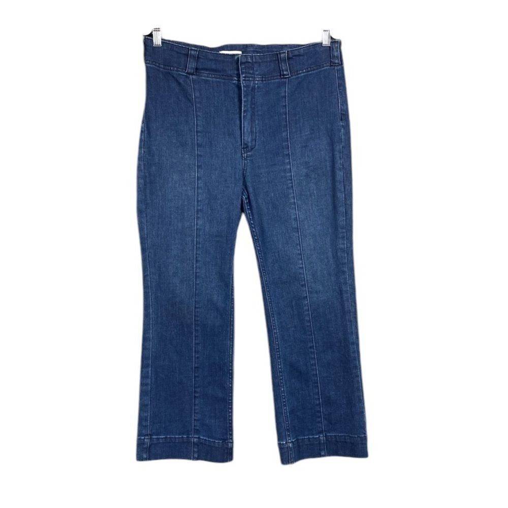Pilcro Cropped Plicated Jeans Women’s Size 30 Blue Retro